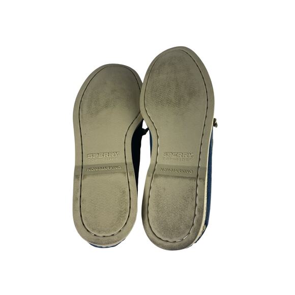Sperry Top Sider leather non-marking Blue boat shoes size 7.5 - Picture 10 of 10